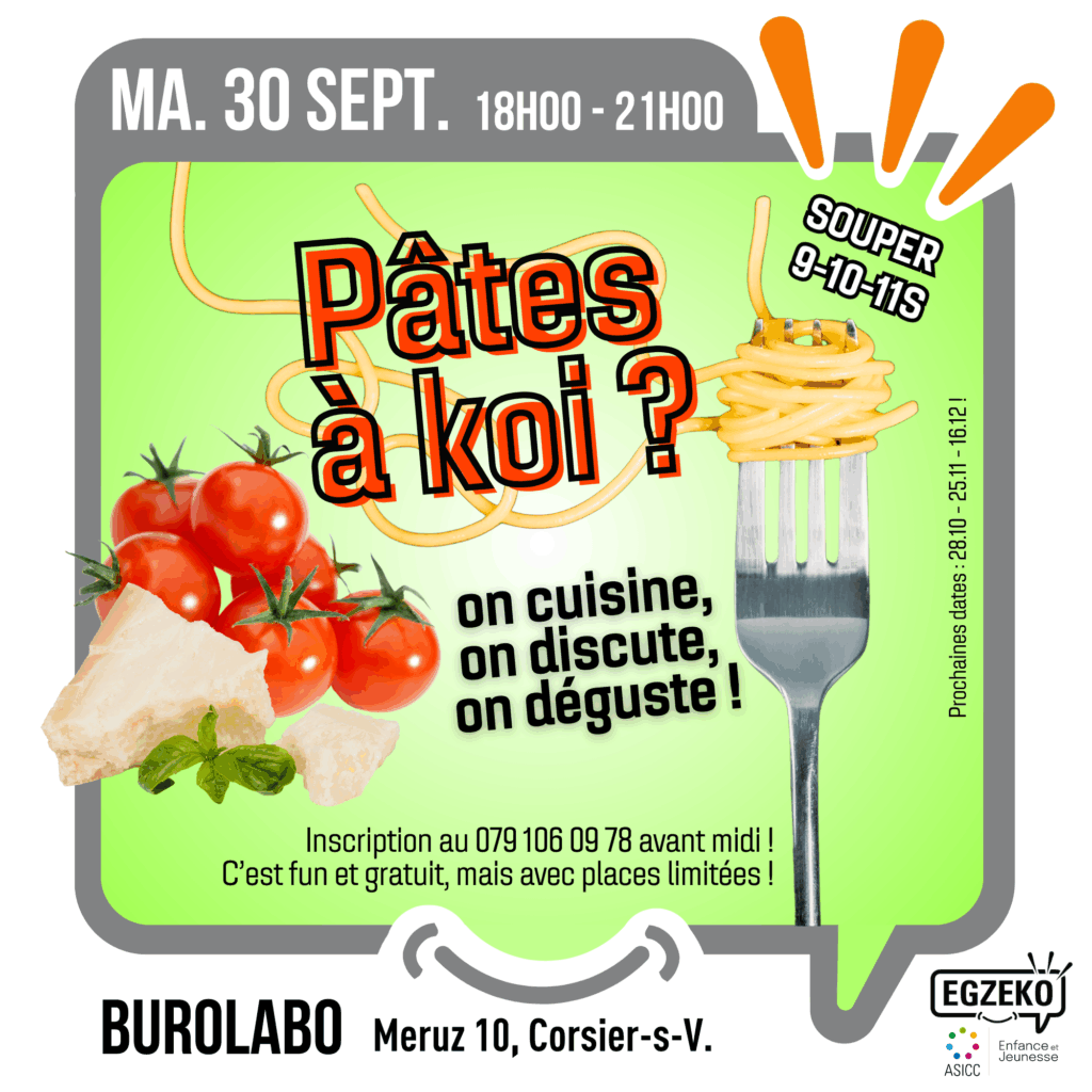 MA.30.09 PÂTES À KOI ? souper 9-10-11S